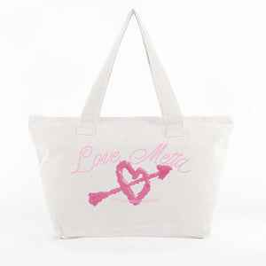Metta Valentines Zipped Tote Bag