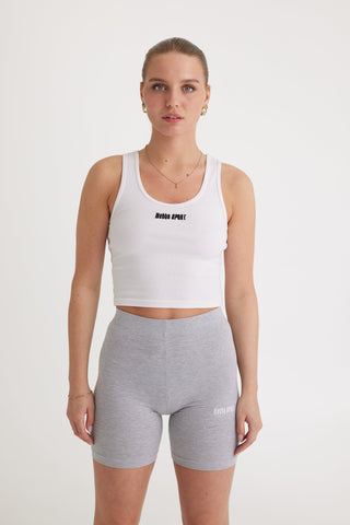Metta Lifestyle Bolur Hvítur / S Metta Embroidered Crop Top