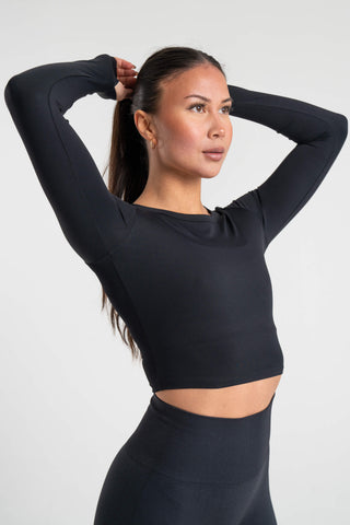 Metta Sport Bolur Metta Nuls Cropped Síðerma Bolur