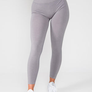 Metta Sport Buxur Metta Seamless Scrunch Leggings - Ljósgrár