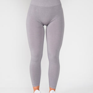 Metta Sport Buxur Metta Seamless Scrunch Leggings - Ljósgrár