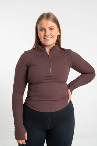 Metta Sport Peysur Dökkbrúnn / XS Metta Nuls Half-Zip Peysa